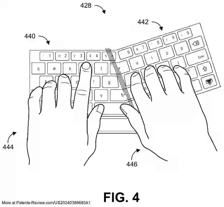 PatentPulse's tweet photo. New patent application #US20240386680A1 by #QUALCOMM explores systems for generating #VirtualContent. It uses #XR devices to detect a user's hand and create a virtual keyboard in real-time. A step forward in #AugmentedReality tech! $QCOM #PatentApplication https://t.co/rJE8XF9CPM