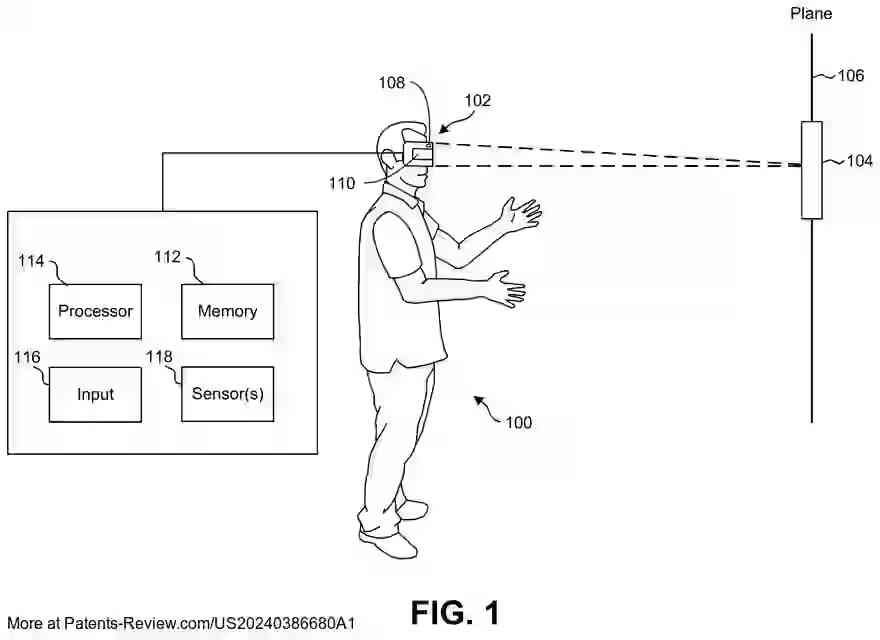 PatentPulse's tweet photo. New patent application #US20240386680A1 by #QUALCOMM explores systems for generating #VirtualContent. It uses #XR devices to detect a user's hand and create a virtual keyboard in real-time. A step forward in #AugmentedReality tech! $QCOM #PatentApplication https://t.co/rJE8XF9CPM