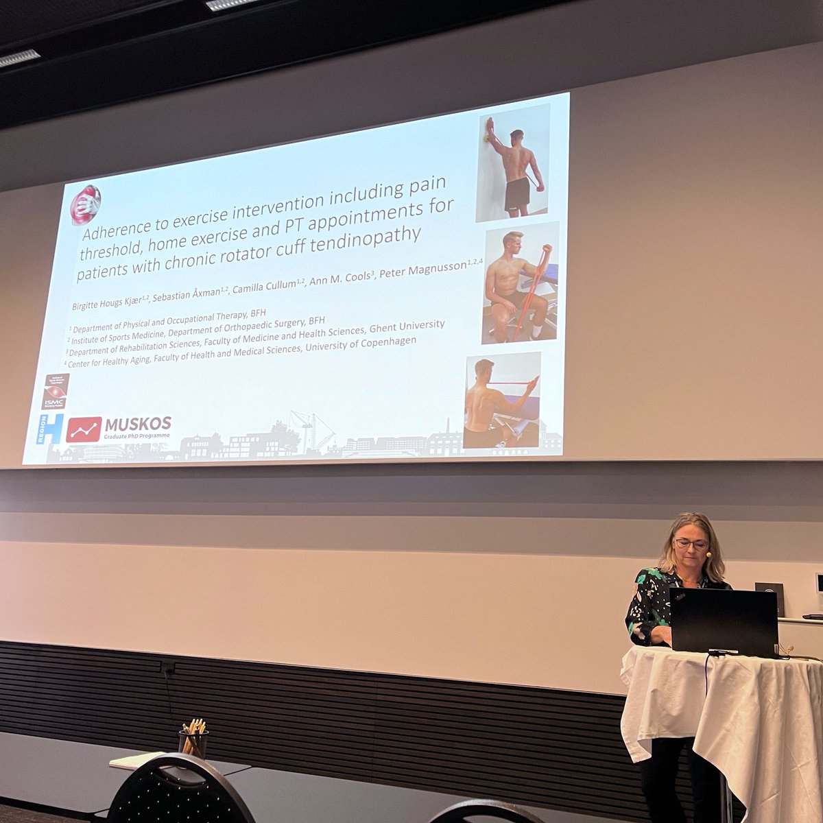 ISMCopenhagen's tweet photo. @MUSKOS_PhD @AbigailMackey1 @KThorborg @AgergaardAnne @JrnHelge @MaxRavnMerkel @TBandholm @ccstorytime @ann_damgaard @SteffenDanielle @AskMobjerg @RikkeHoeffner Second batch of presenters in the “tendon” poster session featuring @BHougsKjaer and Seyed Mohammad Mahdi Tabatabaei Majd. (Session was expertly chaired by “muscle” researchers @JakobAgergaard and @grith_hojfeldt 💪) #MUSKOS @MUSKOS_PhD https://t.co/hwQPK0tJfl