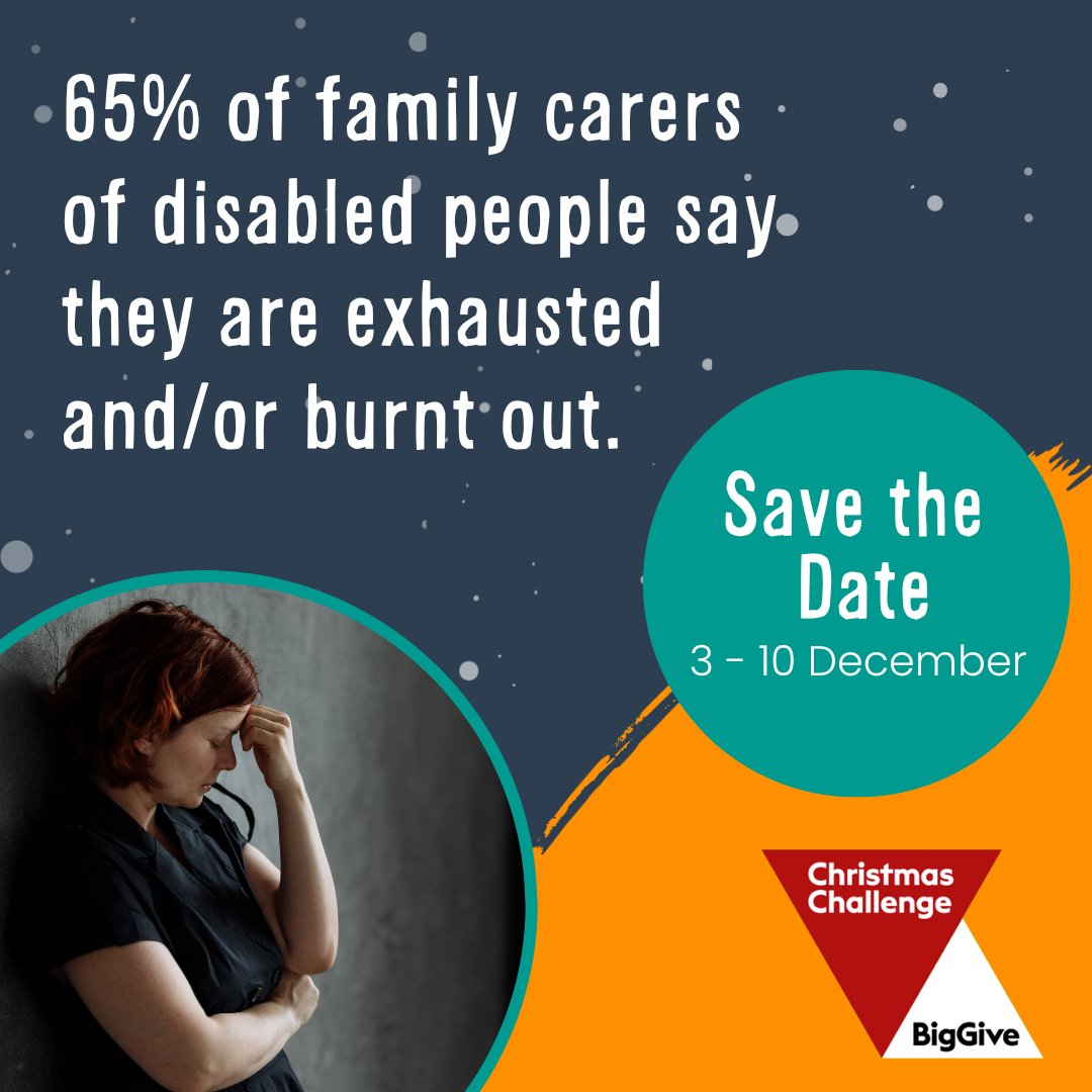 Did you know nearly two-thirds (65%) of parent carers report feeling exhausted, with 1 in 5 unable to recall their last break? ​

​The Big Give Christmas Challenge is your chance to provide essential support to families who need it the most 🧡

Read more: ow.ly/RXzj50Ucwvz
