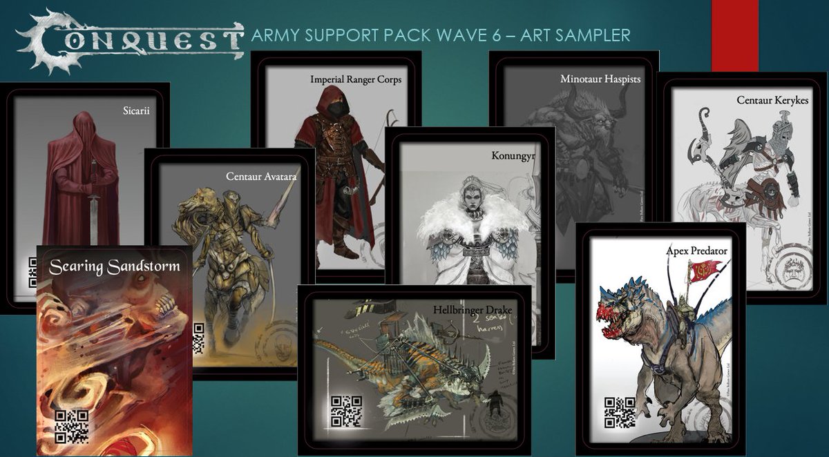 New Army Support Packs are coming in December and they will be different!

In Wave 6, we replaced all of the Command Card art with their respective concept art! These collectible sets will give you a glimpse into how some of your favorite units evolved during the design process!