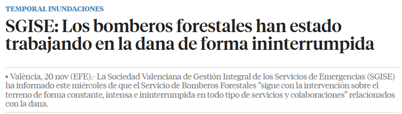 BombersforSPPLB's tweet photo. Hoy nos hemos levantado con este teletipo de la SGISE que trata de salvar los muebles por la inoperancia demostrada los días 29 y 30 de octubre. Podía parecer una buena idea, pero va a ser que no. Hilo 🧵
https://t.co/zlSyEATr1a https://t.co/gLPsN656wm
