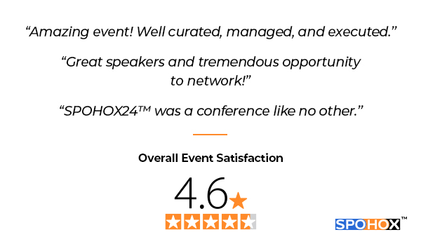 SPOHOXperience's tweet image. The reviews are in ... SPOHOX24™ was a home run! 
Here’s a quick look at some of the feedback we received—our attendees had a lot of great things to say.
#SpoHoX24 #SportHosting #SportTourism #SportTravel