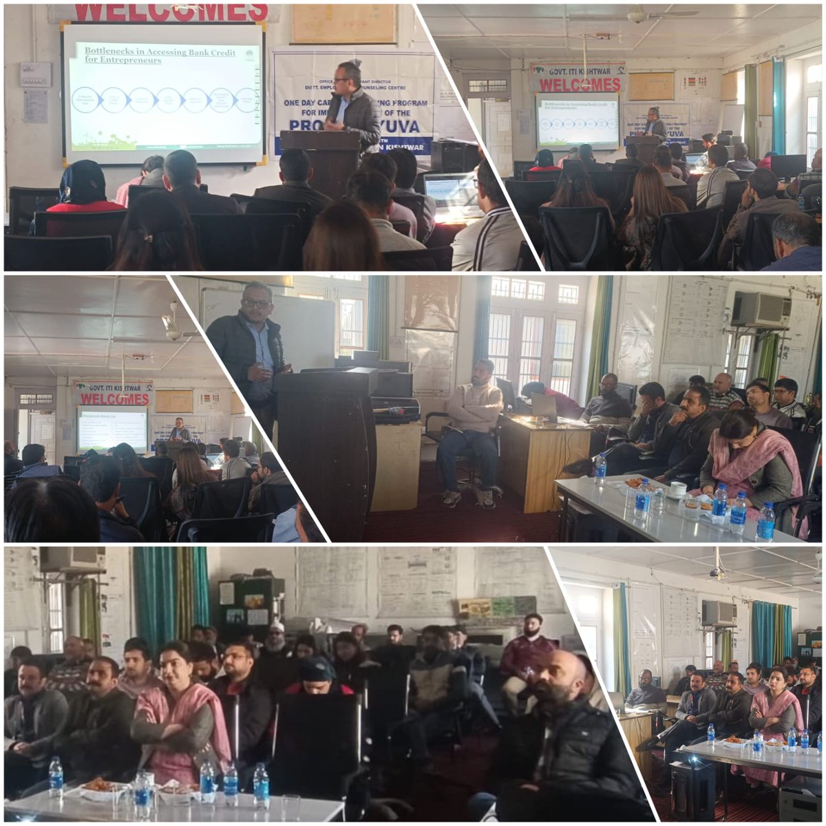 JkediKishtwar's tweet photo. District Nodal Officer, JKEDI Kishtwar today delivered a session to officials of ITI and Polytechnic College on "Ecosystem Creation &amp; Institutional Business Support Mechanism" and "Creation &amp; Formulation of Detailed Business Reports" during one day Capacity Building Program
#YUWA https://t.co/Q6hEp4xVWt