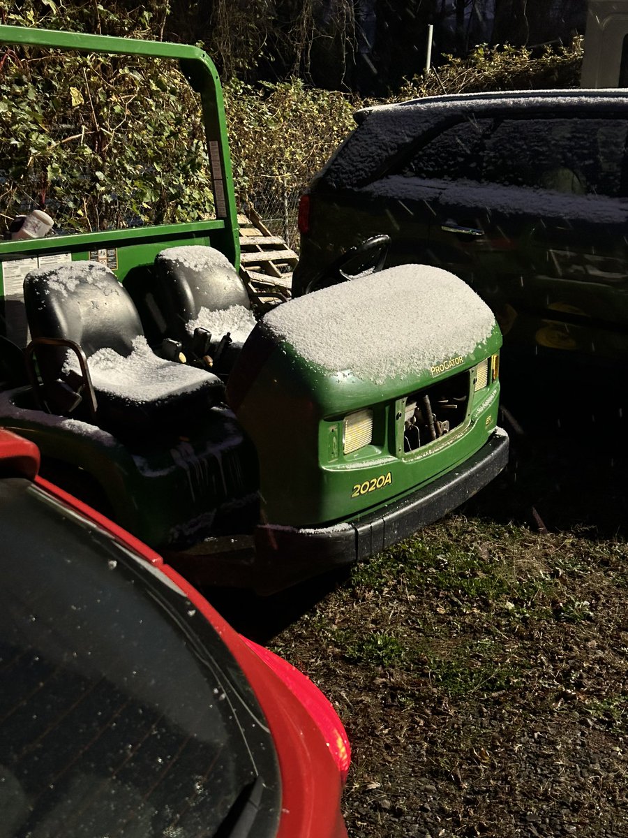 Nothing says let’s build some baseball fields like snow….. 🙃