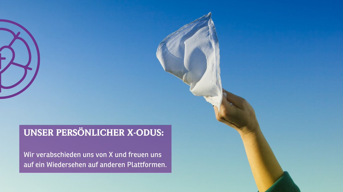 Unser persönlicher X-odus:
Wir verlassen X und sagen: „Auf Wiedersehen.“
Die VELKD ist weiterhin auf anderen Plattformen zu finden und dort auch regelmäßig mit neuen Inhalten und Informationen. Alle Links dazu auf unserer Internetseite.
Dieser Kanal bleibt als Archiv erhalten.