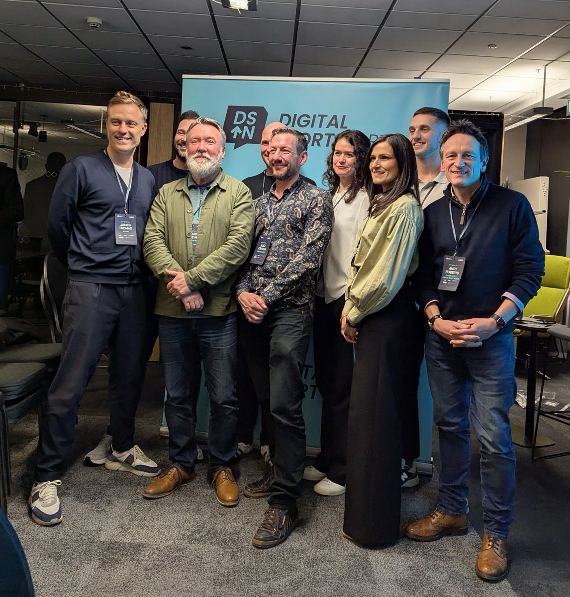 StuartClarkeUK's tweet photo. Great to speak at Digital Sport North last night on the importance of tech ecosystems. Thanks to @AndyRobertsEsq and Rob Powell for the invitation. Expertly compered by @itsrichwilliams. https://t.co/KwQmhILN6K