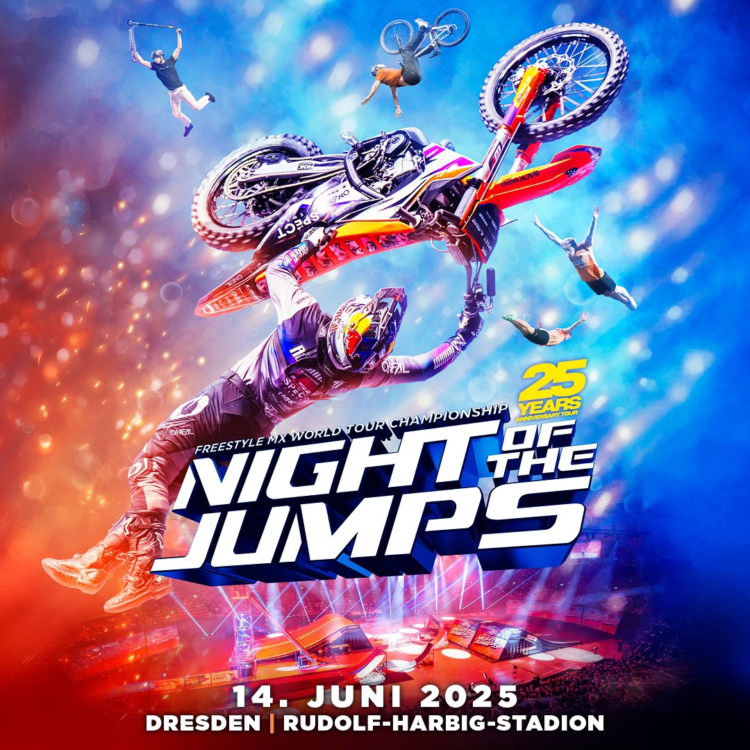 Der allgemeine Ticketvorverkauf für @nightofthejumps ist gestartet. 🏍️🤩
Weitere Informationen sowie Tickets unter rudolf-harbig-stadion.com
#rudolfharbigstadion #stadiondresden #nightofthejumps #event #ticket #motorbike #dresden