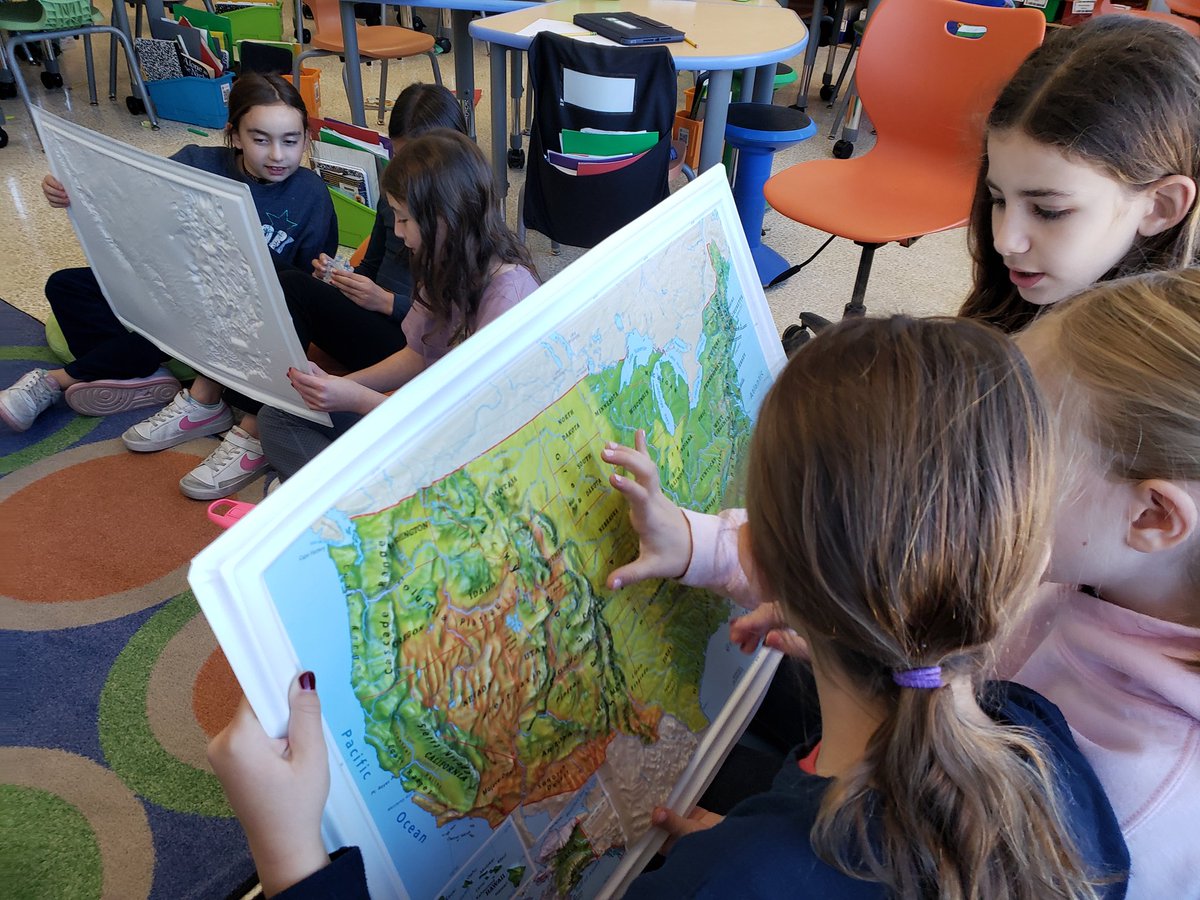 What better way to understand the word Terrain than understanding the latin root &amp; using touch. #Geography