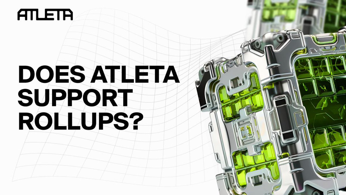Atleta_Network's tweet photo. 🌐 Does ATLETA Support Rollups?

💡 Absolutely! ATLETA’s modular architecture is designed with scalability in mind.

Why it matters:

• Enhanced scalability
• Lower costs
• Faster transactions

👉 You can build smarter, faster, and more efficiently.