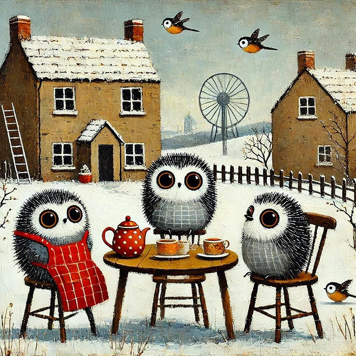 AnetteElbeck's tweet image. Winter birbs