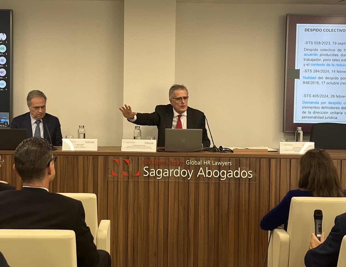 FORELAB (@forelab) on Twitter photo Muchas gracias a Ana de la Puebla, Jesús Lahera e Ignacio Gª-Perrote por esta interesante mañana de intervenciones sobre “Novedades sobre despido”
Muchas gracias a <a href="/Sagardoy/">Sagardoy Abogados</a> por acogernos en su casa. Muchas gracias a Ana de la Puebla, Jesús Lahera e Ignacio Gª-Perrote por esta interesante mañana de intervenciones sobre “Novedades sobre despido”
Muchas gracias a <a href="/Sagardoy/">Sagardoy Abogados</a> por acogernos en su casa.