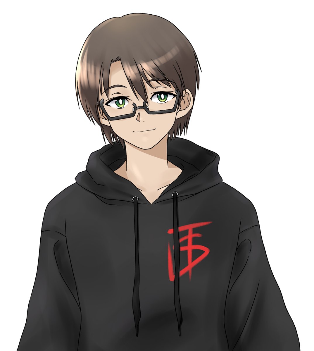 「仮ラベル中にひそかにこっそり描いてましたタスケさん、またゲームやりましょう～!#」|さしみのイラスト