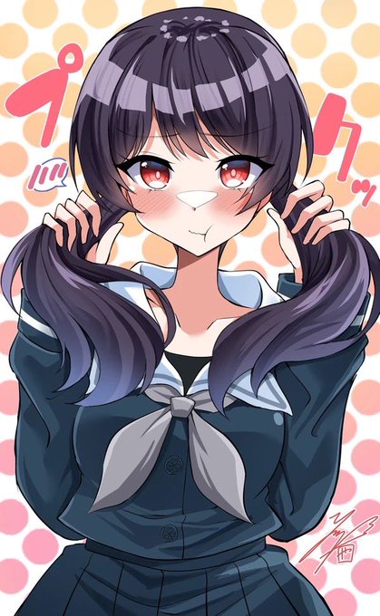 らしい。
 #いいツインテールの日
#bandoriart 