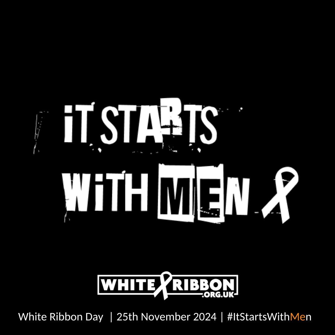 White Ribbon Day 2024 is nearly here, here is how you can make a difference!

Explore resources to share with others!

Wear your white ribbon! Get the conversation started!

Work towards a White Ribbon Accreditation with your workplace!

orlo.uk/QUHNP
#ItStartswithMen