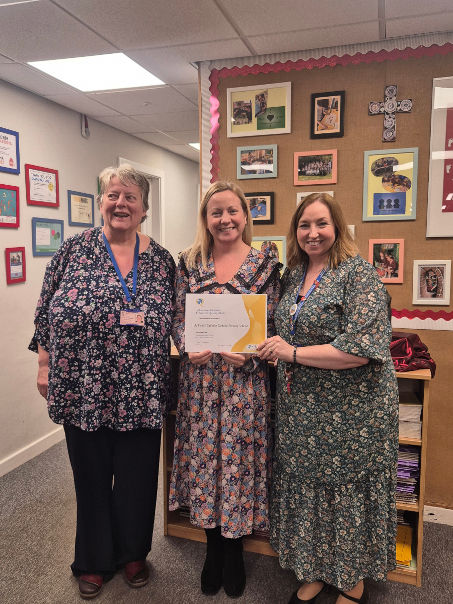 Congratulations to Holy Family Catholic Primary in Cheshire on their award of the VbE Enhanced Quality Mark. Our assessor said "It is rare to find a school as wholehearted in its approach [to Values] and as compassionate to all".

#vbezone #valuesbasededucation #valueseducation