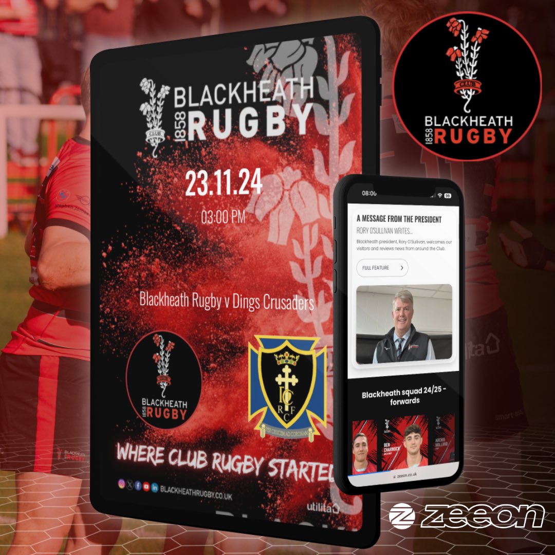 Blackheath_1858's tweet photo. The 2024-25 National One season continues apace, and here’s the link to the programme for this Saturday’s match against Dings Crusaders
https://t.co/I5r83ZrUB2
#blackheathrugby #blackheathfc #club #nat1 #onlineprogramme #homegame #blackheath #greenwich #eltham @zeeon_content https://t.co/gGJHlwwsrw