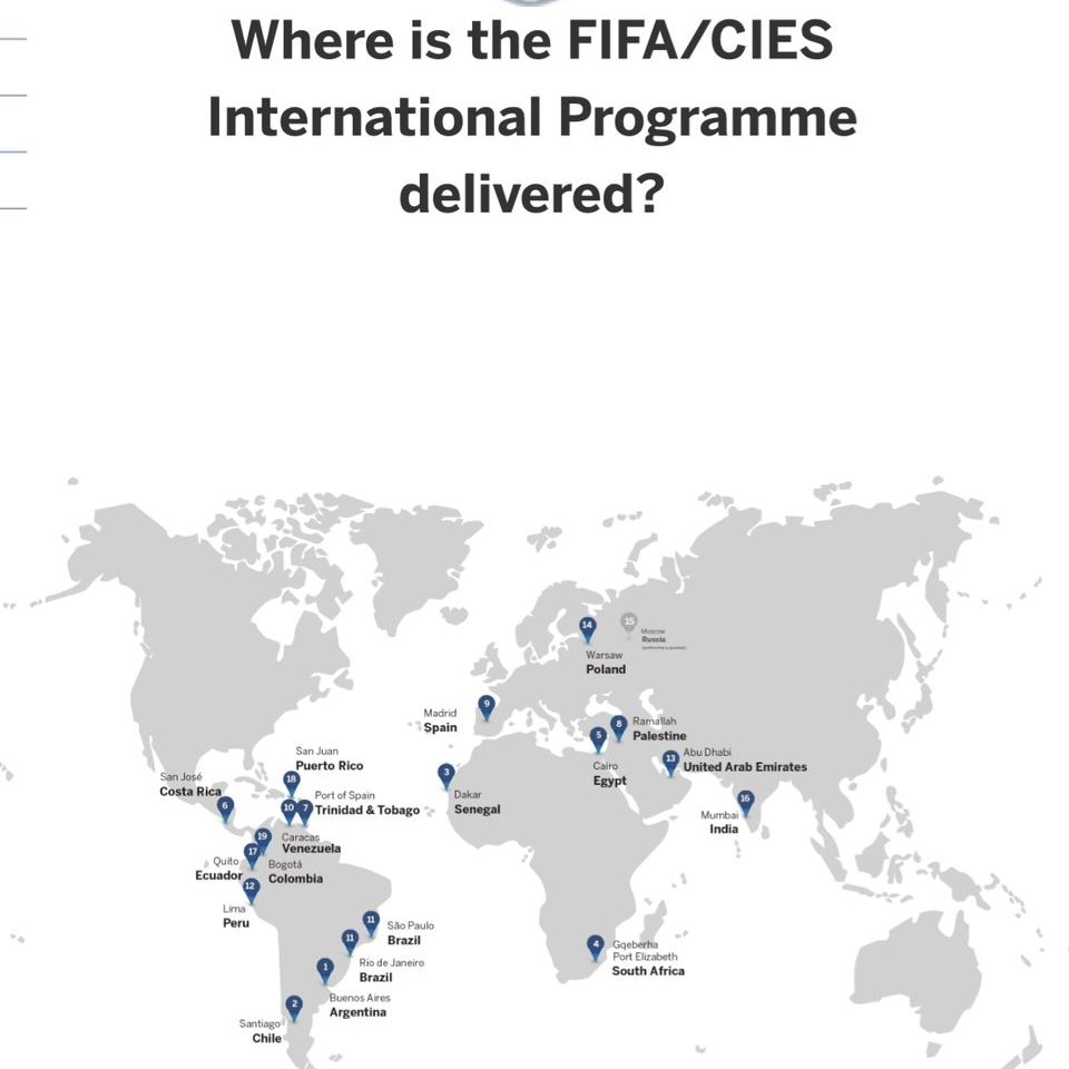 Rafael Trevisan (@rafaeltrevisan1) on Twitter photo ⚽️🏀🏈⚾️🏉<a href="/sportCIES/">CIES</a> lanza nuevo sito web, con un espacio donde se resalta la relevancia de la "Red Internacional FIFA/CIES" conformada por 19 Universidades :cies.ch/education/fifa…
<a href="/FifaCiesUniNet/">FifaCiesUniNet</a> <a href="/FIFACIESARG/">FIFA CIES Argentina</a> <a href="/FifaCiesIndia/">PILLAI/FIFA/CIES India & South Asia</a> <a href="/cu_fifacies/">CU/FIFA/CIES</a> <a href="/CIES_Football/">CIES Football Obs</a> <a href="/CIESsportsintel/">CIES Sports Intelligence</a> @CIES ⚽️🏀🏈⚾️🏉<a href="/sportCIES/">CIES</a> lanza nuevo sito web, con un espacio donde se resalta la relevancia de la "Red Internacional FIFA/CIES" conformada por 19 Universidades :cies.ch/education/fifa…
<a href="/FifaCiesUniNet/">FifaCiesUniNet</a> <a href="/FIFACIESARG/">FIFA CIES Argentina</a> <a href="/FifaCiesIndia/">PILLAI/FIFA/CIES India & South Asia</a> <a href="/cu_fifacies/">CU/FIFA/CIES</a> <a href="/CIES_Football/">CIES Football Obs</a> <a href="/CIESsportsintel/">CIES Sports Intelligence</a> @CIES