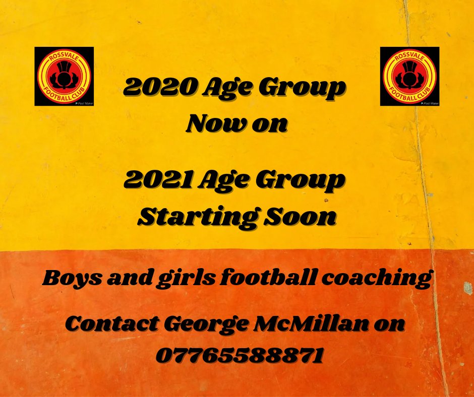 Rossvale Football Club tweet media