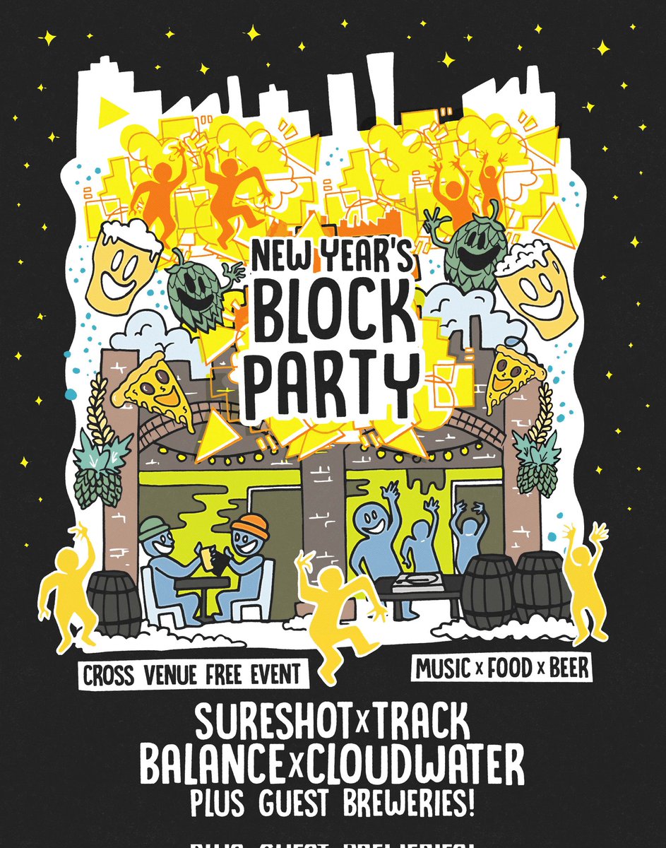 Balance Brewing & Blending (@balancebrew) on Twitter photo NYE Block Party Announcement 🎉 From 12 until well after midnight we'll be smashing saison, pumping out big tunes, as well as pouring some very special guest collabs on keg from <a href="/pastorebrewing/">Pastore Brewing and Blending</a>, <a href="/DurationBeer/">Duration Brewing | Norfolk, UK</a> and <a href="/LHGBrewingco/">Left Handed Giant</a>. Come celebrate NYE with us! 🥳 NYE Block Party Announcement 🎉 From 12 until well after midnight we'll be smashing saison, pumping out big tunes, as well as pouring some very special guest collabs on keg from <a href="/pastorebrewing/">Pastore Brewing and Blending</a>, <a href="/DurationBeer/">Duration Brewing | Norfolk, UK</a> and <a href="/LHGBrewingco/">Left Handed Giant</a>. Come celebrate NYE with us! 🥳
