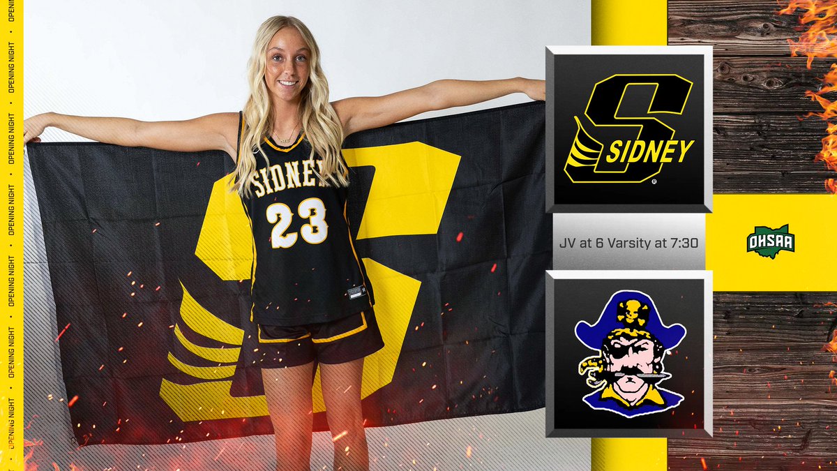 sidneyjackets's tweet photo. Girls' Season Opener Tonight - 47th meeting all time - Russia leads the all time series 27-19, with Sidney winning  52-41 last year. 
Can't make it to the game? Listen on https://t.co/b0uuhtswLe with special guest Mr. Dave Ross! https://t.co/PuXKqW9lG3