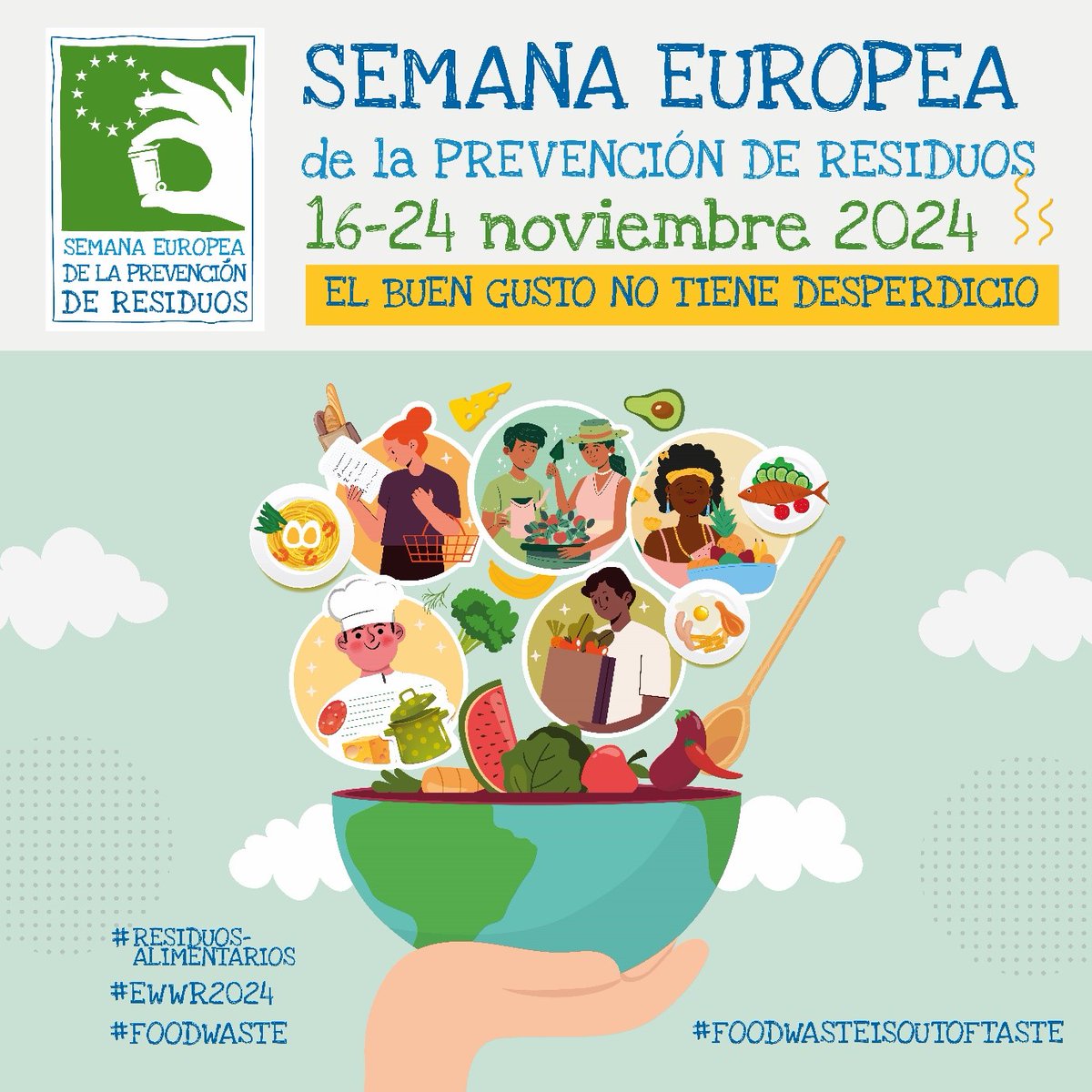 El desperdicio alimentario es la temática de la Semana Europea de Prevención de Residuos de este año. 

Bajo el lema “El buen gusto no tiene desperdicio”, os recordamos que el mejor residuo es el que no se genera. 

@ajuntamentvlc #VLCSostenible #EUGreenCapital
