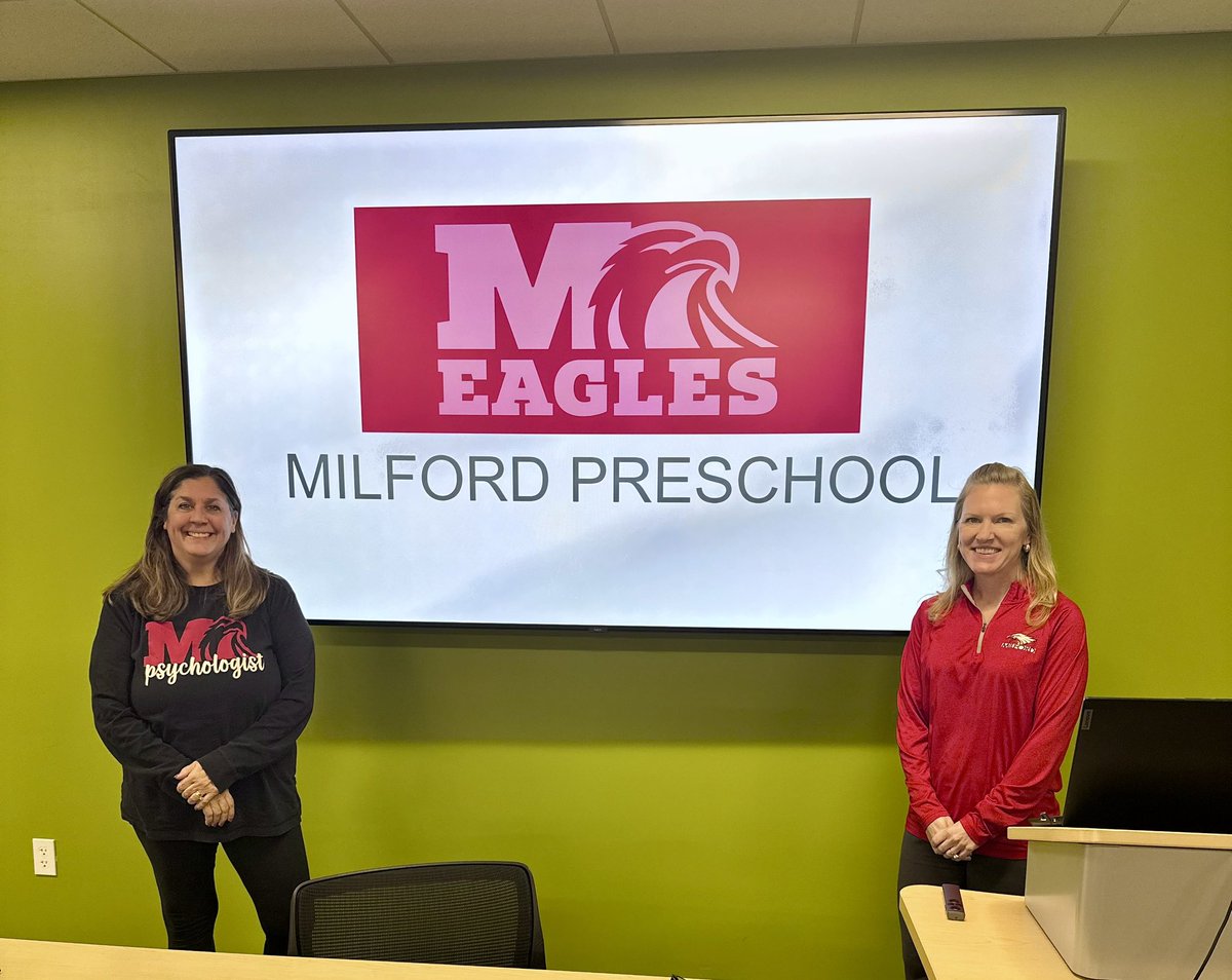 Yesterday our PBIS teams shared their stories and learned from others <a href="/state_support13/">State Support Team 13</a>  9 buildings received recognition from bronze to gold🦅 The district is one of 25 in the state to receive the district award! <a href="/jennieberkley/">Jennie Berkley</a> <a href="/Milford_Schools/">Milford Schools</a> <a href="/Milford_Super/">MilfordSuper</a>