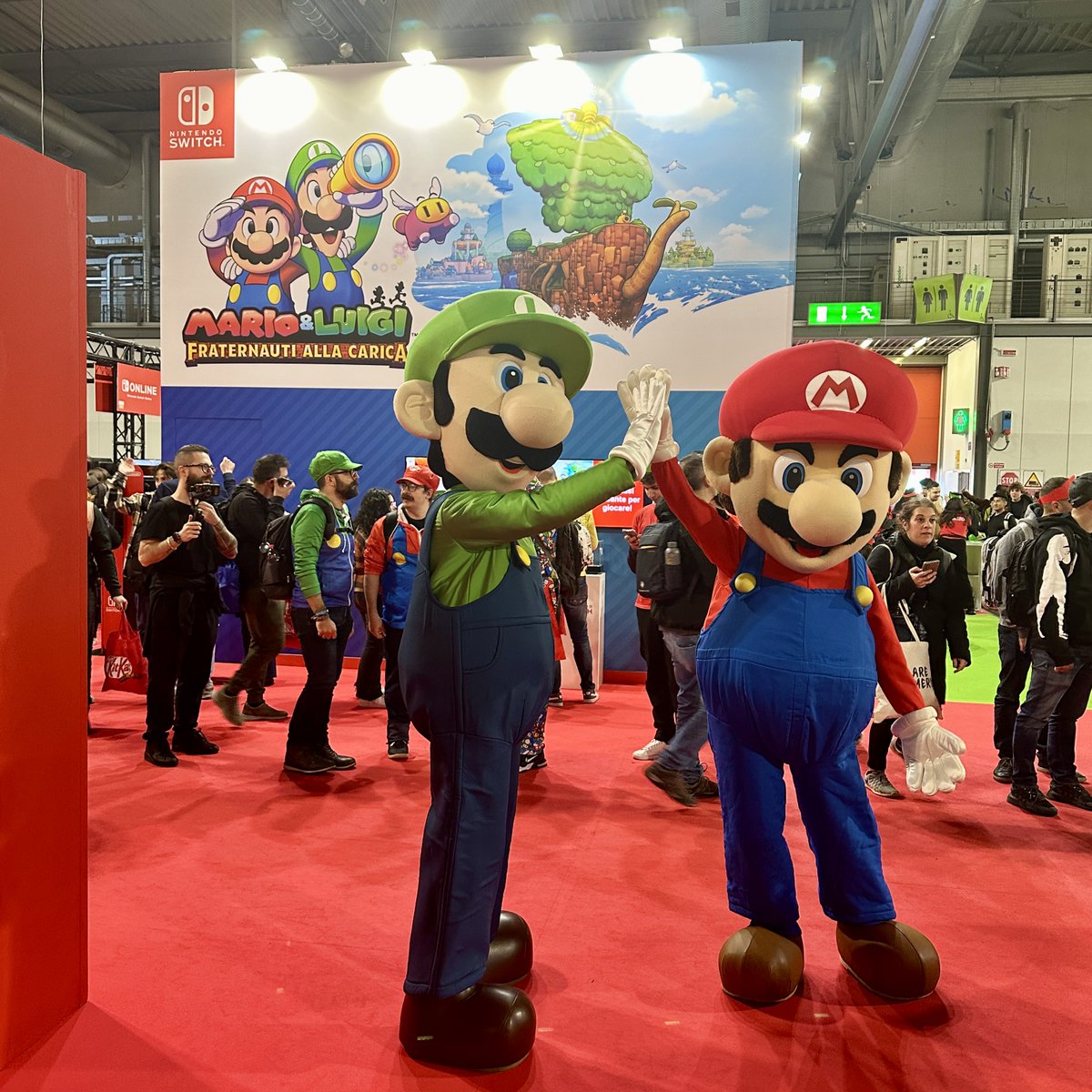 Hai già incontrato Mario e Luigi? Vieni a scattare una foto insieme a loro a #MGWCMX!