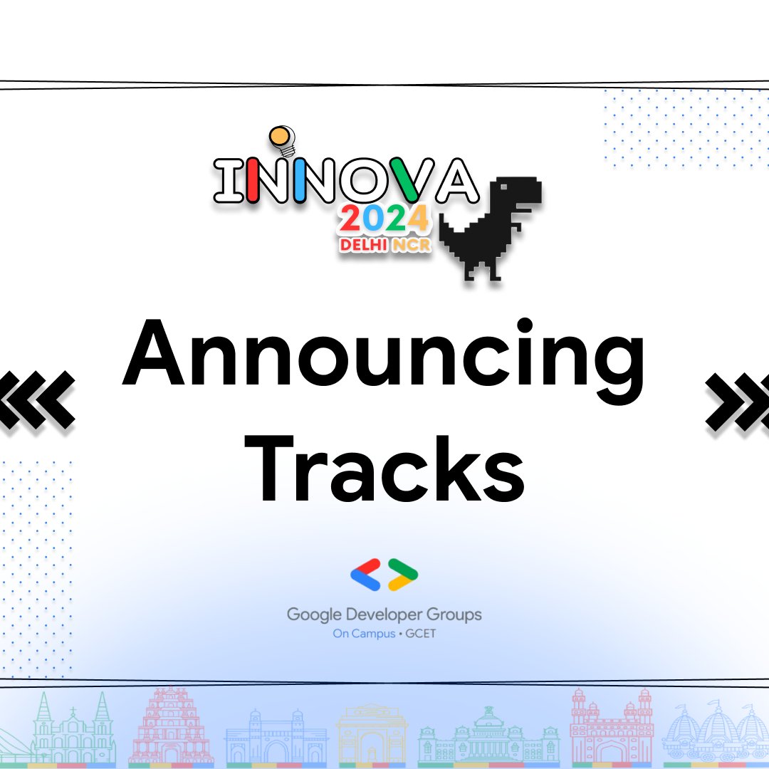 gdsc_gcet's tweet photo. 💥The paths to innovation are here!
🗺️Announcing our power-packed tracks for #Innova

🎭Plot twist: These aren't just tracks They're your tickets to tech stardom!⭐
>>Choose your destiny at GDG GCET! 
#gdggcet #InnovaDelhiNCR https://t.co/Cwwt30djVb