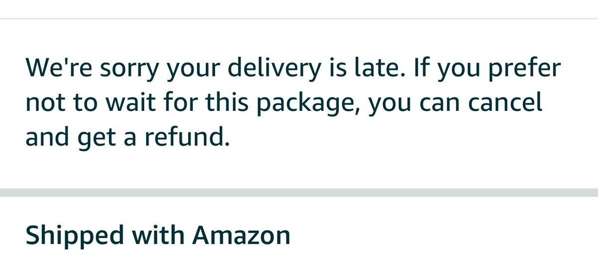 jauerbach123's tweet photo. To: @amazon, From: EVERYONE;
Please stop promising overnight delivery only to send 3 days of “your item is delayed” emails. 
Meanwhile, @Walmart and @Target  are 2 min away. If you can’t deliver the next day please just say that up front. #avoidable #honesty https://t.co/5nJfa4sYb2