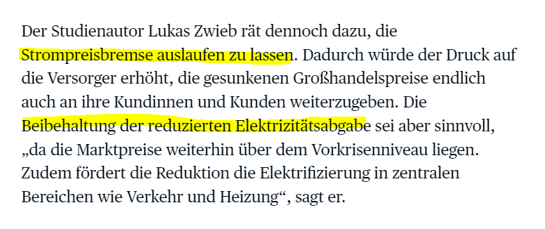 Christoph Dolna-Gruber 🇪🇺 (@chri_gru) on Twitter photo Kollege <a href="/_zwieb_/">Lukas Zwieb</a> (<a href="/at_AEA/">Austrian Energy Agency</a>) hat zum Auslaufen der Unterstützungsmaßnahmen eine Analyse für das @BMKlimaschutz erstellt.
Ein Fazit: Ende der Strompreisbremse ist gut, die reduzierte Elektrizitätsabgabe sollte beibehalten werden
<a href="/DiePressecom/">Die Presse</a> berichtet:
👉 diepresse.com/19094439/wo-in… Kollege <a href="/_zwieb_/">Lukas Zwieb</a> (<a href="/at_AEA/">Austrian Energy Agency</a>) hat zum Auslaufen der Unterstützungsmaßnahmen eine Analyse für das @BMKlimaschutz erstellt.
Ein Fazit: Ende der Strompreisbremse ist gut, die reduzierte Elektrizitätsabgabe sollte beibehalten werden
<a href="/DiePressecom/">Die Presse</a> berichtet:
👉 diepresse.com/19094439/wo-in…