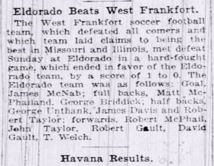 moedog97's tweet photo. Eldorado SC had success by beating a tough West Frankfort team in 1919. However, in 1923 they ran into another IL coal mining side with a longer and more successful history: Gillespie. Eldorado were thrashed 11-0, and the town never entered the Open Cup again. 2/2
#SaveTheCup https://t.co/lzfHcbXhxH