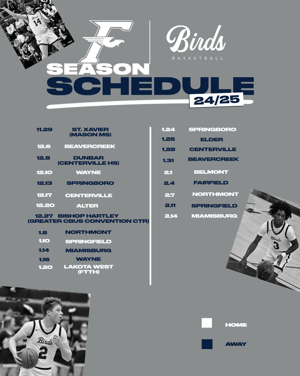 ‼️24/25 Schedule Release‼️
#Tough #Disciplined #Grateful #Unified