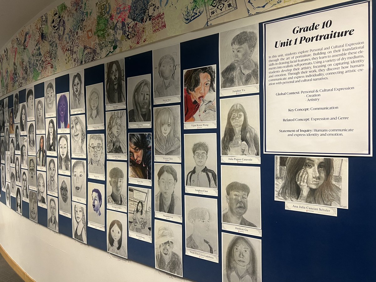 Brilliant effort Gr10 artists! #ibmyp #art #portraiture #SAISrocks ❤️