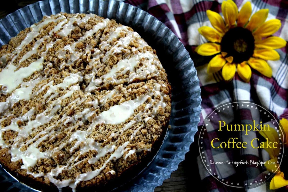 RosevineCottage's tweet photo. Pumpkin Coffee Cake https://t.co/TZ34ADUtGs via @@RosevineCottage #pumpkin #pumpkinspice #flavorsoffall #dessert #breakfast #homemade #recipe https://t.co/oRLzkBb5xh