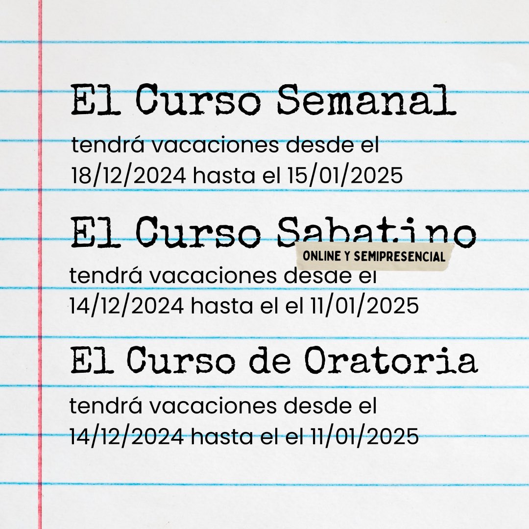Fundeim's tweet photo. Alumnos, atentos a estas fechas y sobretodo, ¡atentos a las fechas de reincorporación! https://t.co/hUlYV7r2aC