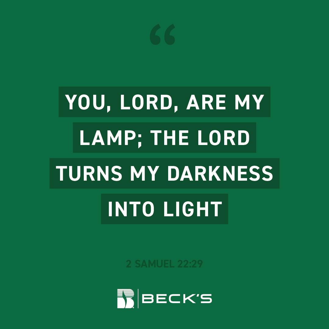 ⛪ #FaithFridays 🙏

It is a dark world out there, don’t we need a flashlight or a flood light?  No, we just need God and the light of life He provides!  Search Him out and let His light lead your life!

#WeAreBecks