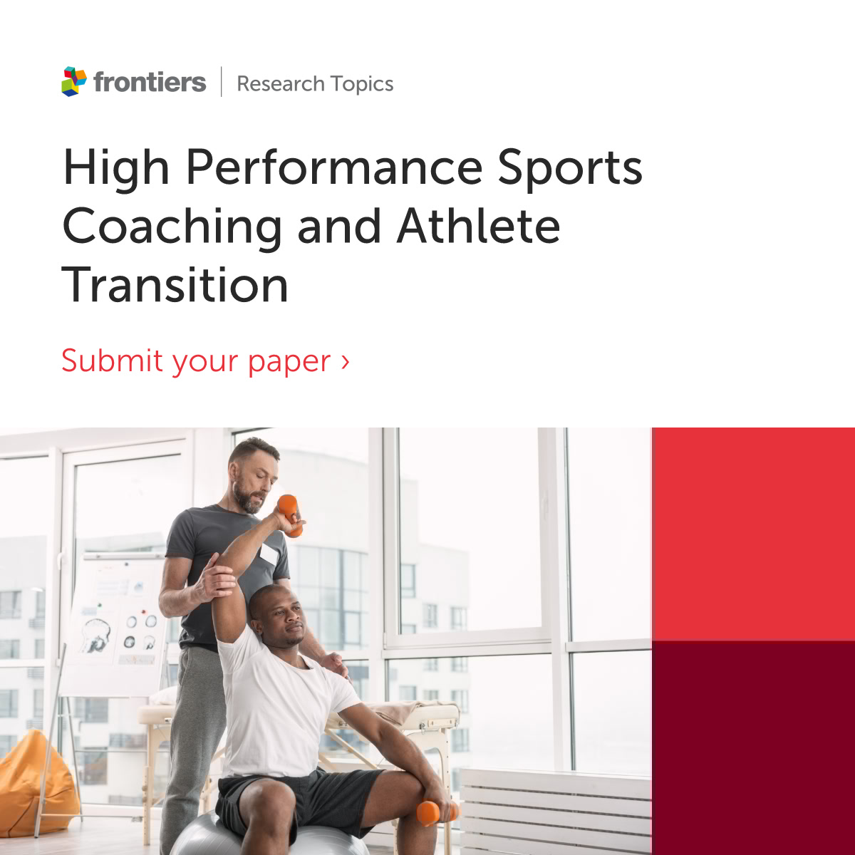 🌟Submission Open🌟

Do you have research on the transition experiences of athletes in their sports careers? We want to hear from you!

➡️fro.ntiers.in/cKSu
🗓️04/07/25

Led by Drs. Luke Jones, Zoe Avner &amp; Neil Boardman