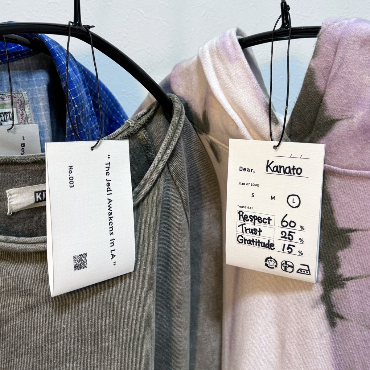 【こころから生まれたキカイ展 作品紹介No.06】

「Re:Tagged Threads」 
古着が紡ぐ、新しい贈り物のカタチ

学部4年 松浦奏都

#こころから生まれたキカイ展