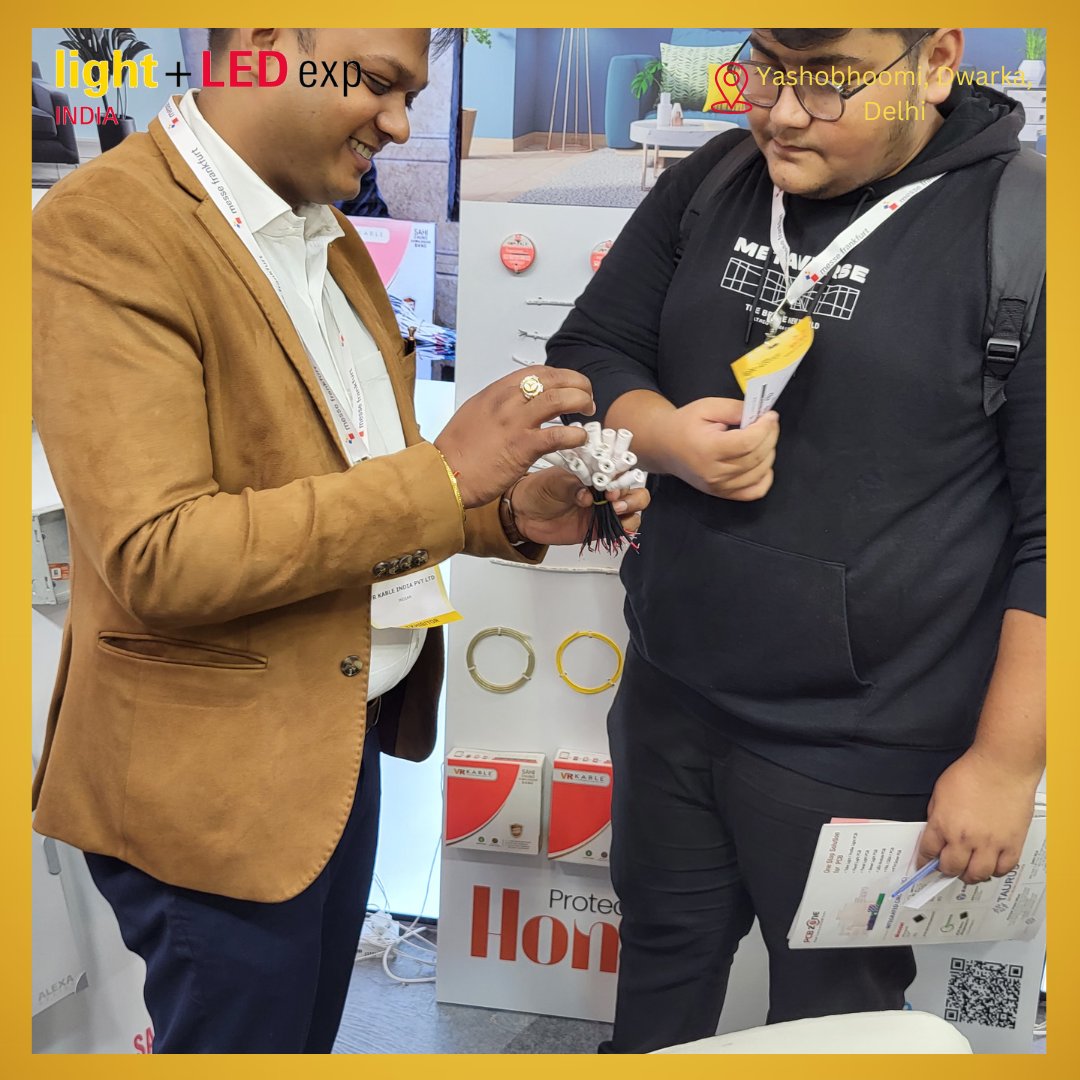 vrkable's tweet image. 🌟 Experience Innovation with VR Kable at Light + LED Expo India 2024! 🌟

📍 Stall No. H-56 | Hall 1 | Yashobhoomi (IICC), Dwarka, Delhi
📅 Date: November 22, 2024

👉 Register now: messefrankfurt-india.com/events/visitor…

#VRKable #LEDExpo #LightingInnovation #LiveNow #LightAndLEDExpo #Delhi