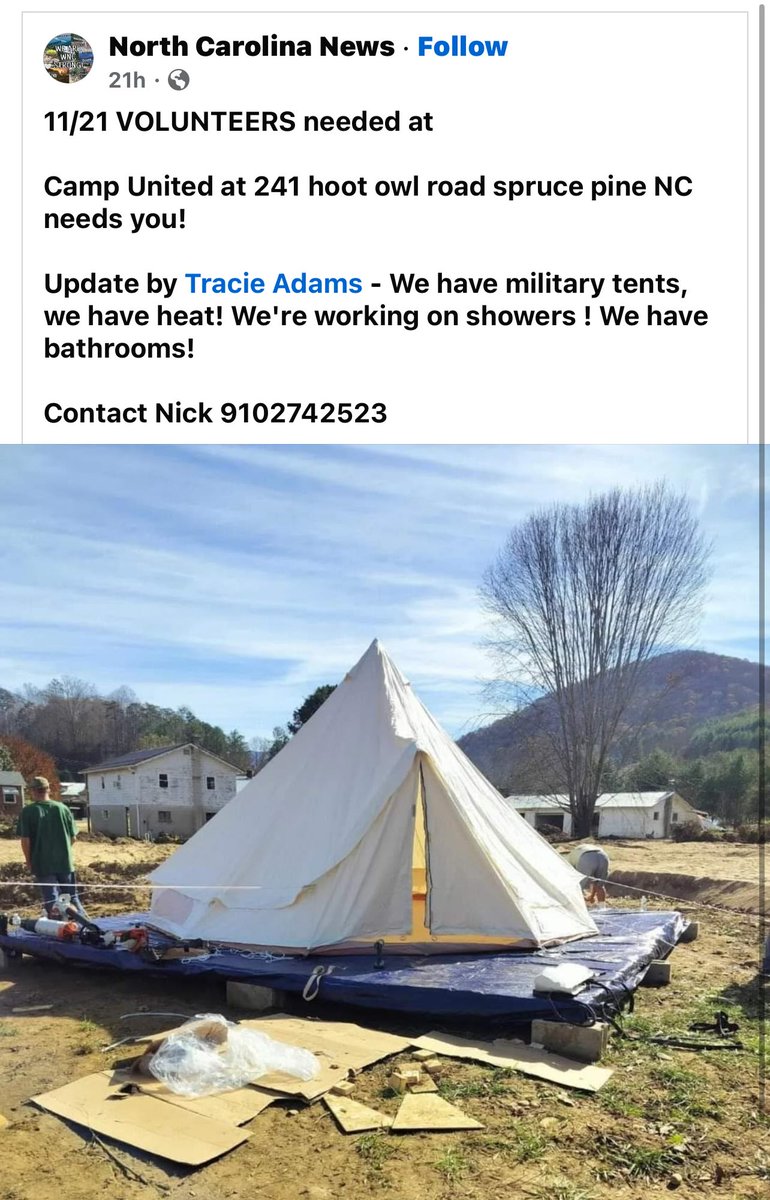 InTheThornBush's tweet photo. #WNC #WNCStrong #volunteer #volunteers #NC #NorthCsrolina #HELENEhelpWNC  #Helene https://t.co/5gl30JjanQ