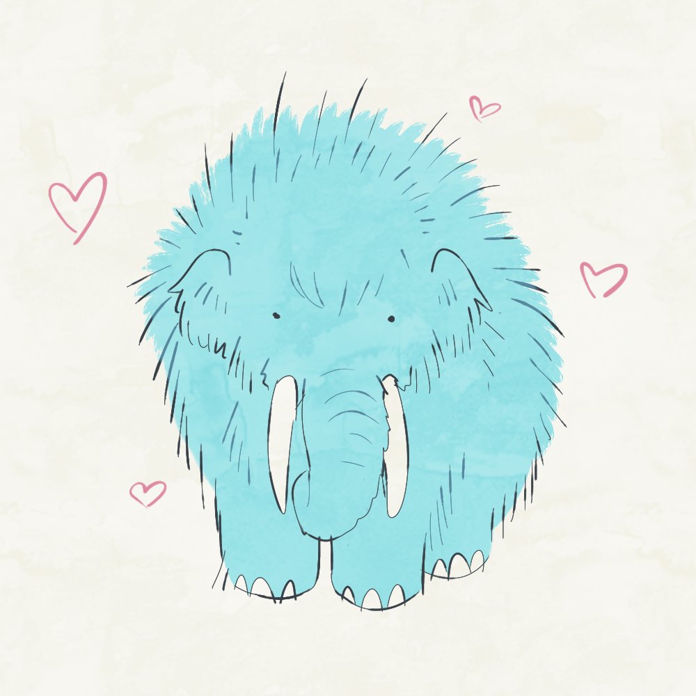 safomeART's tweet photo. 🩷💙🦣 https://t.co/nRJOLZuxBd