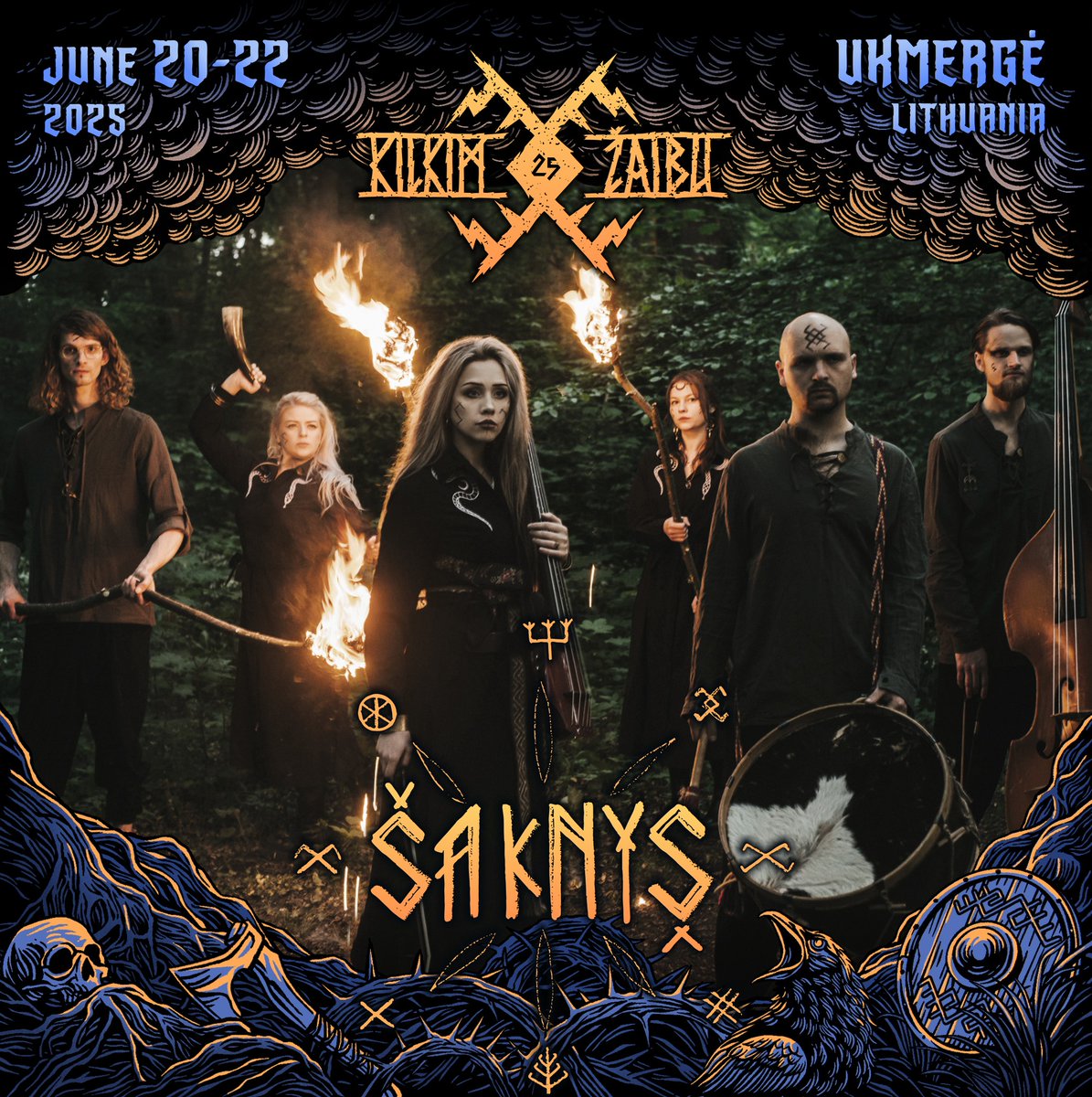 kilkimzaibu's tweet photo. The Netherlands-based neofolk band ŠAKNYS (eng. Roots), unites musicians from Lithuania and the Netherlands, empowers through earth-shaking drones, enchanting melodies and cathartic rhythms, drawing inspiration from the old Baltic songs.
#Šaknys #PostFolk #KilkimŽaibu https://t.co/x3rrgi63ae