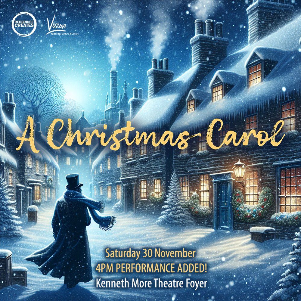 4PM PERFORMANCE ADDED!
Featuring some of Dickens’ best loved characters this production is the perfect choice for children and adults alike!
🎟️ vrcl.uk/achristmascarol