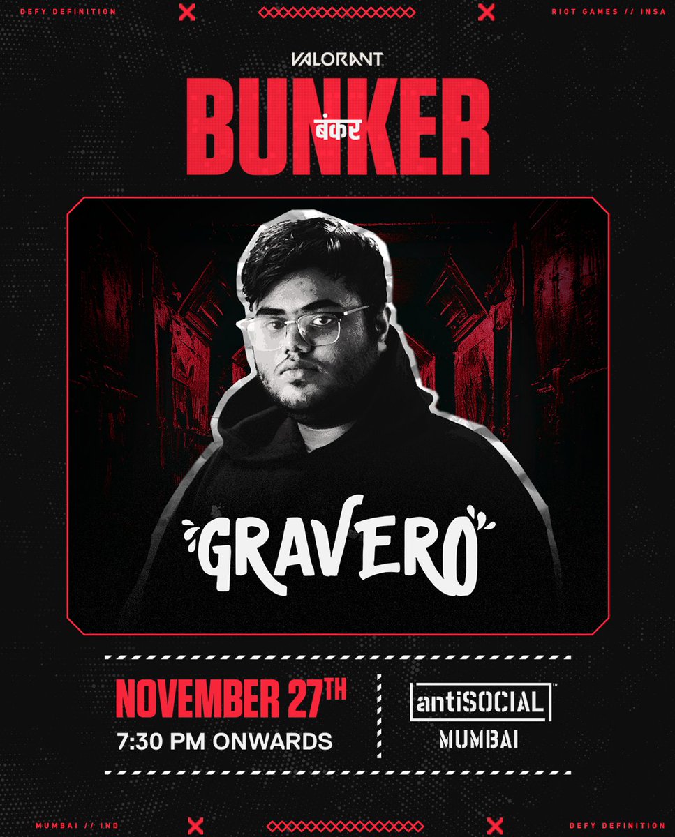 Gravero brings his beats as he joins the Valorant Community! 🔥🎶

Join the riot! ✊

The best community + the best VALORANT songs LIVE on our Instagram.