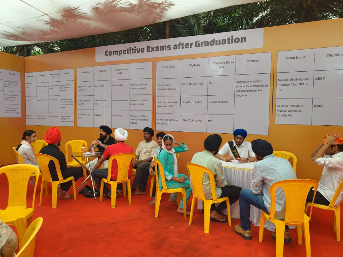 edusikh's tweet photo. The much-awaited #EduSikh event celebrating Guru Nanak Sahib Ji's 555th Birth Anniversary was a huge hit! Sikh youth participated in a Vocabulary &amp; GK Quiz Olympiad and a career guidance session. They also learned about the upcoming EduSikh Career &amp; Skill Academy. #SikhYouth https://t.co/LBMPxw2xW2