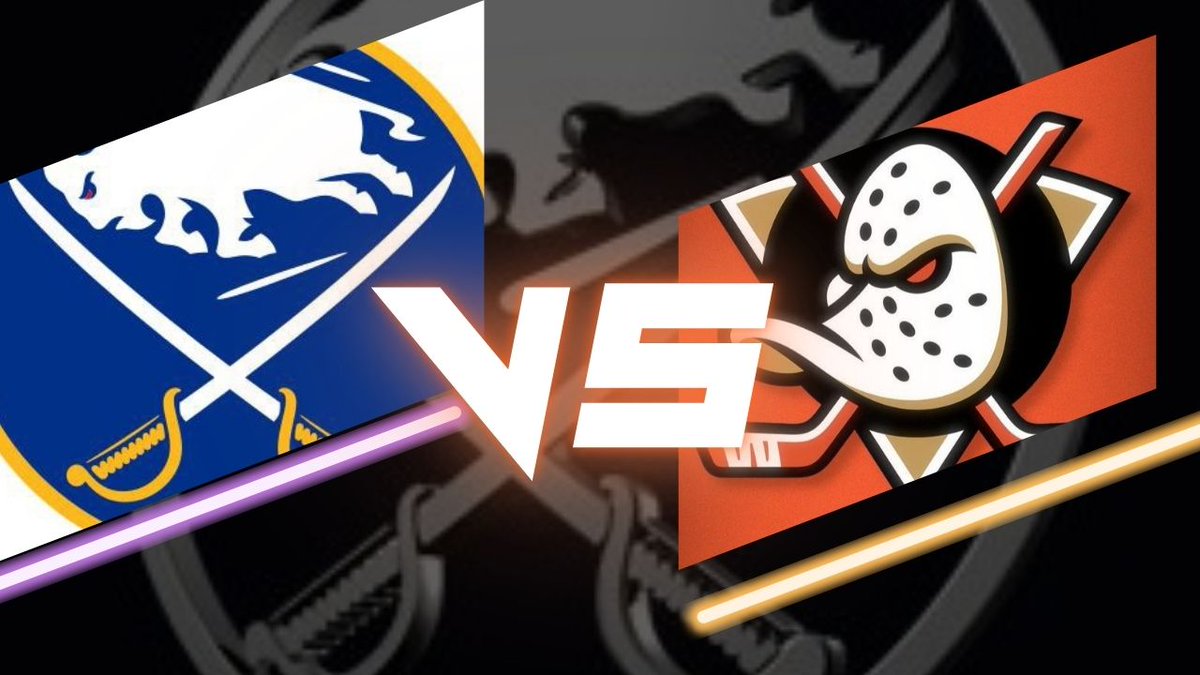 sabresFR's tweet photo. ⚔️ SABRES MATCH ⚔️
✈️ Honda center 
Vs 
 @Anaheim_DucksFr @DucksDepressao
 🚨  4h00 🚨 
#sabrehood       #LetsGoBuffalo 
#Sabres 9/9/1 
VS
#flytogheter  8/8/2
#bufvsana c est cette nuit https://t.co/9vnqk0TD4V