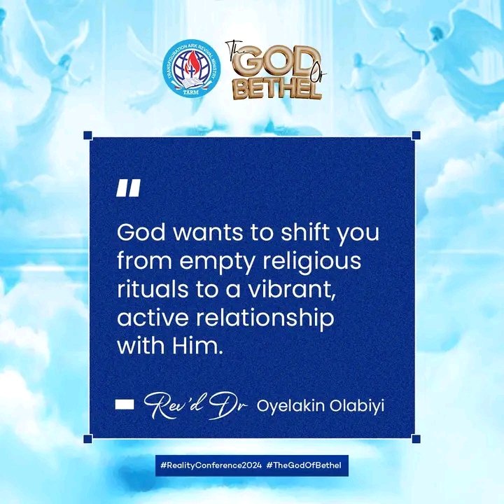 TARMCenters's tweet photo. Here are some impactful quotes from the session with Rev. Dr. 'Lakin Olabiyi

#RealityConference2024
#TheGodOfBethel
#RevDrLakinOlabiyi
#TARMInternational https://t.co/kWEifLgv5z