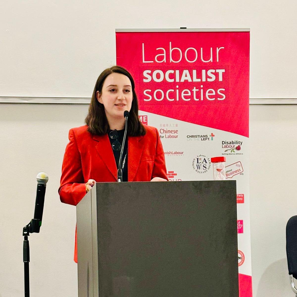 It’s a privilege to have been elected to Chair Labour’s <a href="/SocialistSocs/">Socialist Societies</a> exec.

I’m looking forward to continuing to work with our brilliant affiliates, SocSoc exec and new NEC rep <a href="/anuox/">Anu</a>.

Thank you to the amazing <a href="/mrs_creynolds/">Claire Reynolds</a> for all her work as outgoing Chair and NEC rep.