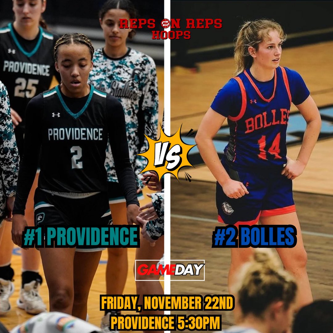 BATTLE FOR #1 🚨 

The #1 team in the RepsOnReps rankings Providence takes on the #2-ranked team Bolles in this clash of titans matchup! #RepsOnRepsHoops❤️